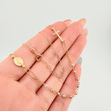 Cadena Denario 3.8gr / 17 3/4 in / 3mm Tres Oros +4 18K ©