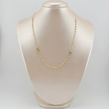 Cadena Denario 3.8gr / 17 3/4 in / 3mm Tres Oros +4 18K ©