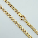 Cadena Cubana 4.6gr / 23 1/2 in / 3.3mm Oro Amarillo +1 18K