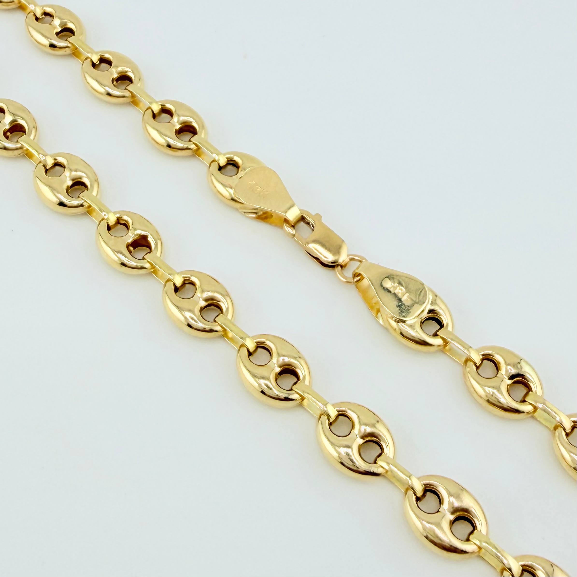 Cadena Gucci 8.45gr / 16 1/4 in / 6.3mm Oro Amarillo 18K ©