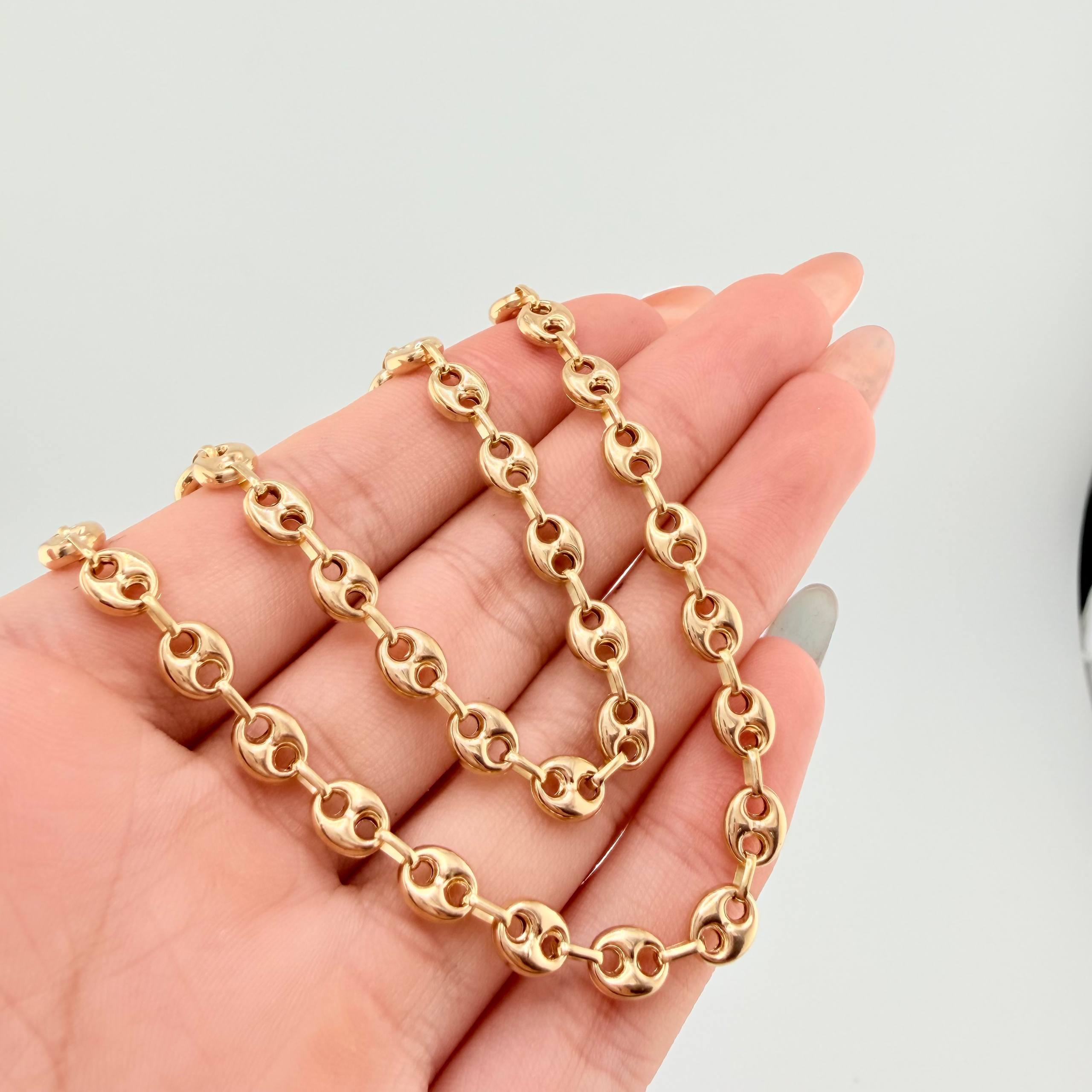 Cadena Gucci 8.45gr / 16 1/4 in / 6.3mm Oro Amarillo 18K ©