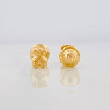 Bear Ts Stud Earrings 0.6g / in / 4mm 18K Yellow Gold