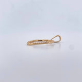 Pendant Heart Silhouette 1.75gr / 3.2cm / White Zirconia 18K Yellow Gold &