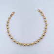 Pulso Tipo Militar 4.1gr / 18.2cm / 4mm Bolas Lisas Oro Amarillo 18K &