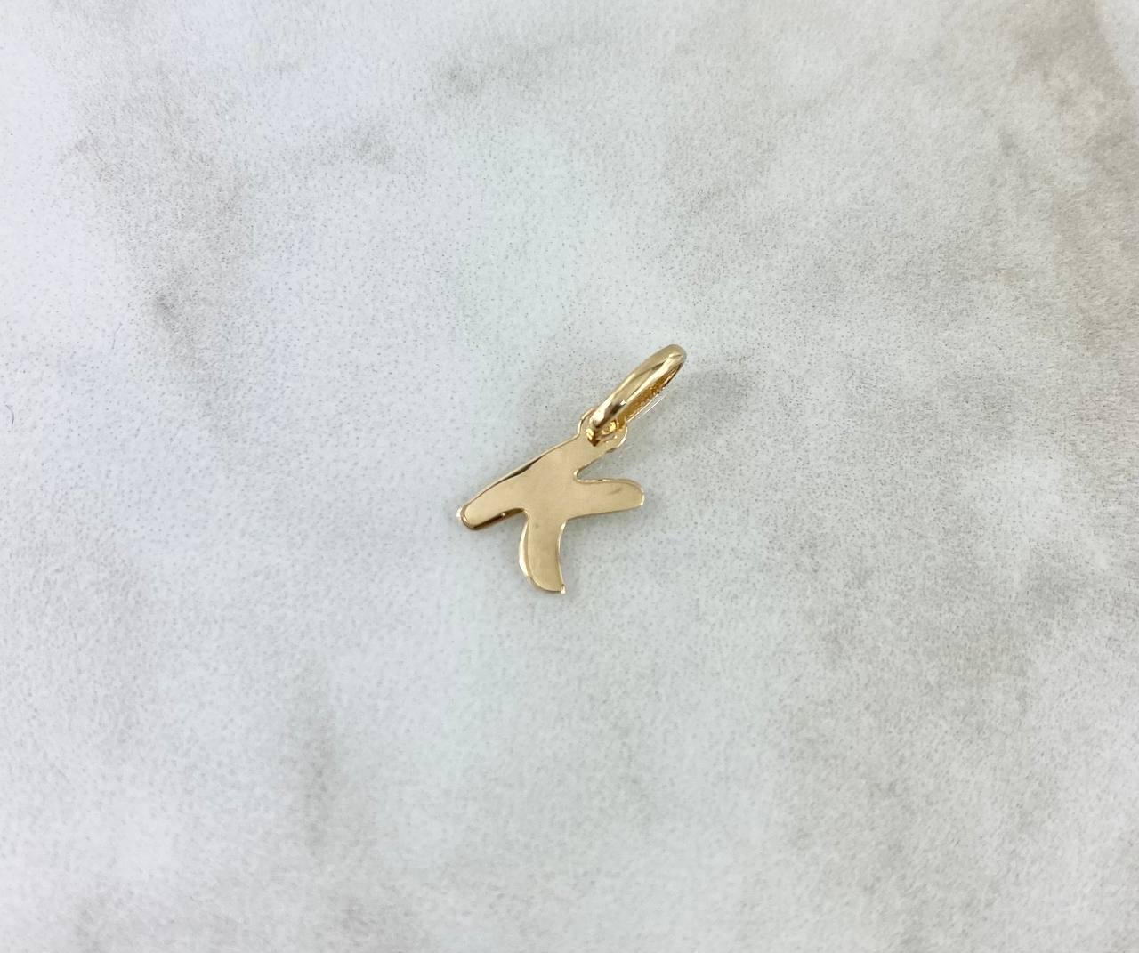 Pendant Letter K Italic 0.4gr / 1.6cm / Polished 18K Yellow Gold