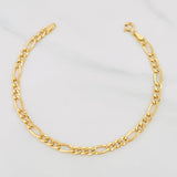 Pulso Figaro 2.25g / 7 1/2 in / 4.1mm Oro Amarillo 18K