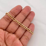 Pulso Figaro 2.25g / 7 1/2 in / 4.1mm Oro Amarillo 18K