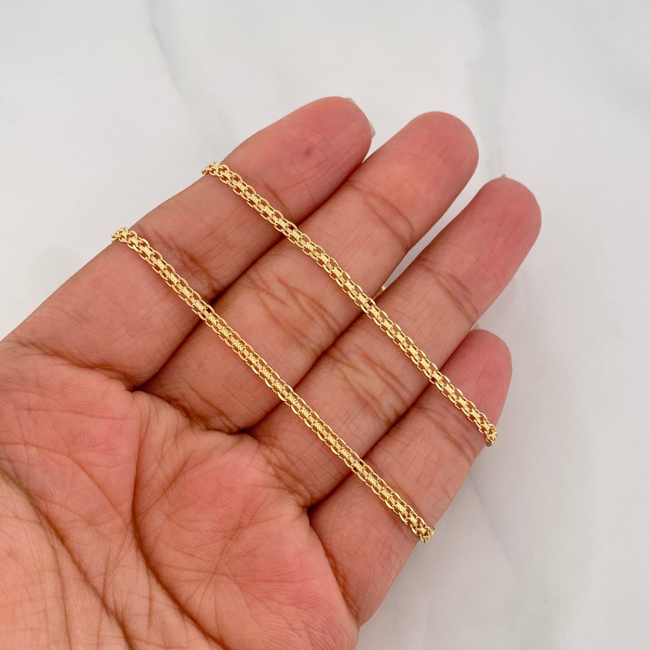 Cadena China 4.9g / 20 in / 2.1mm Oro Amarillo 18K