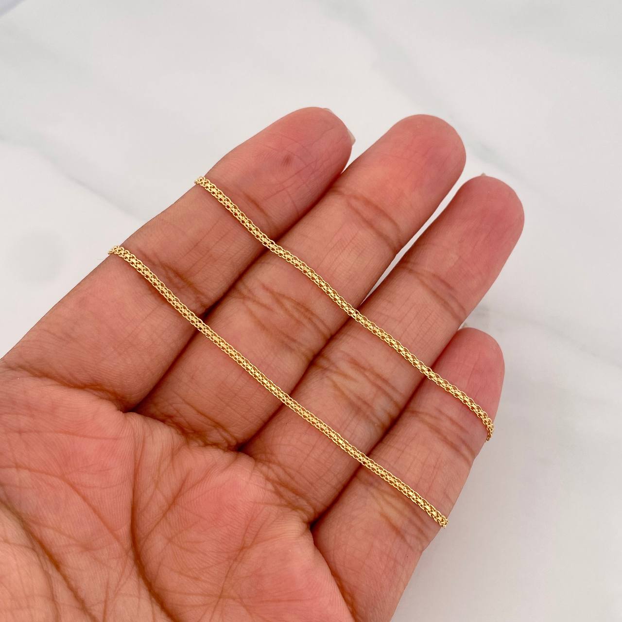 Bismark Chain 3.35g / 24 in / 1.37mm Yellow Gold 18K