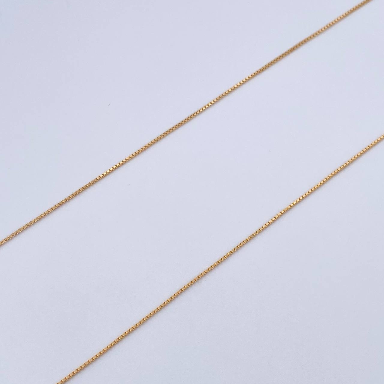 Set Cadena y Dije Veneciana+Delfin 1.55gr / 15 3/4 in / 0.55mm Oro Amarillo 18K $