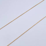 Set Venetian Chain 1.05gr / 45cm / 0.5mm + Pendant Virgin Guadalupe 0.6gr / 1.6cm Diamond Cut 18K Yellow Gold (Offer) &