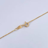 Set Venetian Chain 1.8gr / 45cm / 0.5mm + Pendant Bear Ts 0.35gr / 1.3cm Smooth 18K Yellow Gold (Offer) &