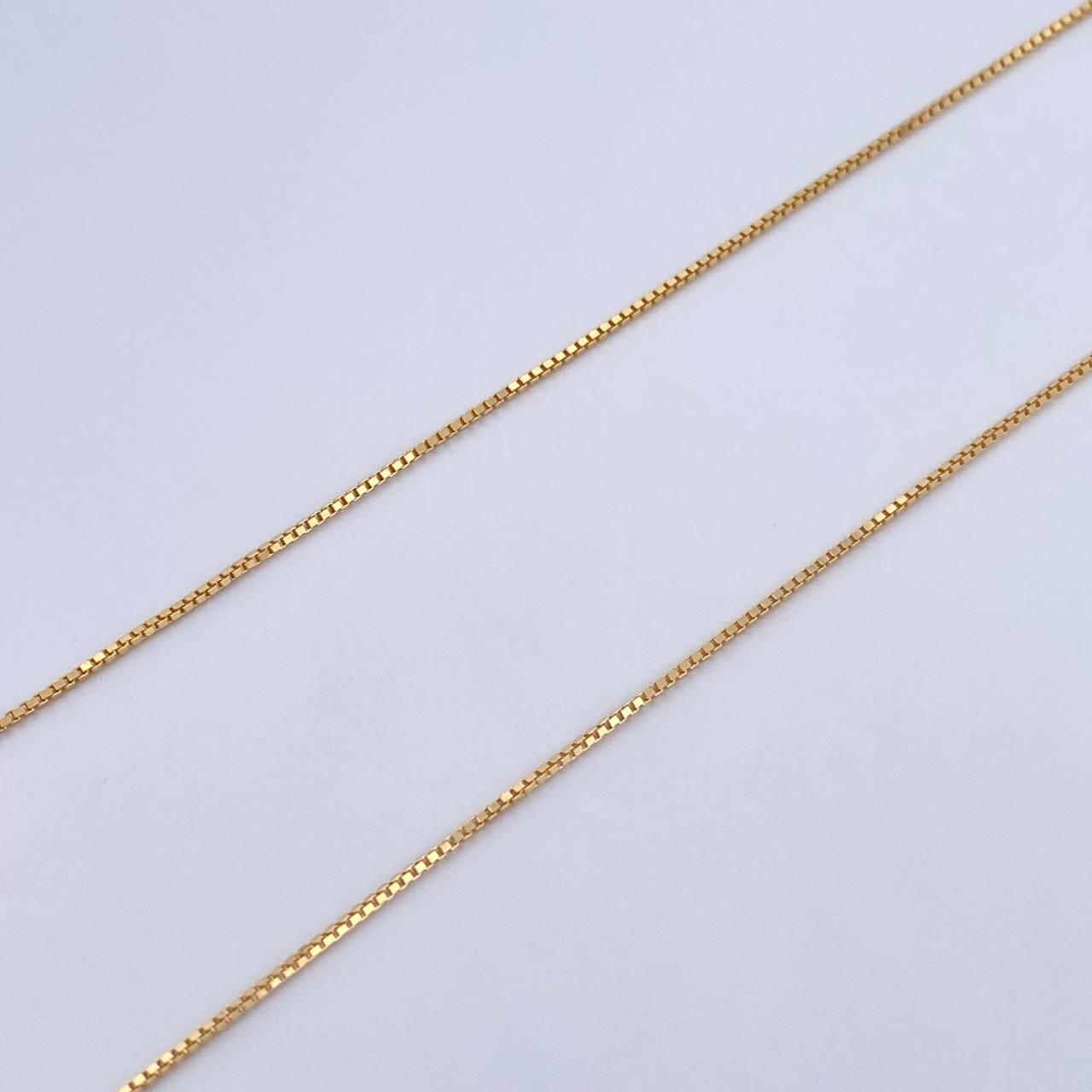 Set Cadena Veneciana 2.2gr / 60cm / 0.5mm + Dije One Dólar 0.7gr / 2cm Troquelado Oro Amarillo 18K (Oferta) &