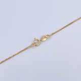 Set Cadena Veneciana 2.2gr / 60cm / 0.5mm + Dije One Dólar 0.7gr / 2cm Troquelado Oro Amarillo 18K (Oferta) &