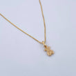 Set Venetian Chain 1.8gr / 45cm / 0.5mm + Pendant Bear Ts 0.35gr / 1.3cm Smooth 18K Yellow Gold (Offer) &