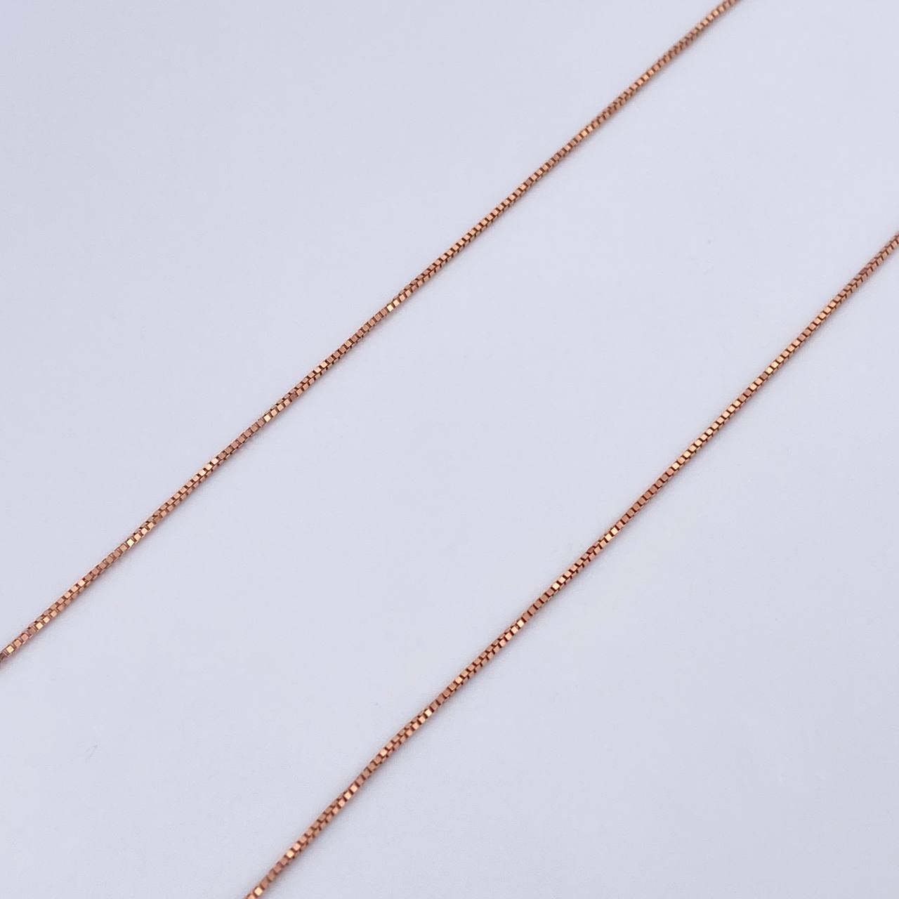Set Venetian Chain 1.25gr / 50cm / 0.3mm + Pendant Paw 0.5gr / 1.3cm Black Zircons 18K Rose Gold (Offer) &