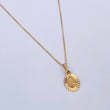 Set Venetian Chain 1.05gr / 45cm / 0.5mm + Pendant Virgin Guadalupe 0.6gr / 1.6cm Diamond Cut 18K Yellow Gold (Offer) &