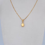 Set Venetian Chain 1.8gr / 45cm / 0.5mm + Pendant 0.35gr / 1.4cm 18K Yellow Gold Stamped (Offer) &