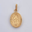 Dije Virgen Milagrosa 1.2gr / 2.4cm / Oro 18K $