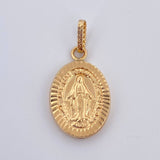 Dije Virgen Milagrosa 1.2gr / 2.4cm / Oro 18K $