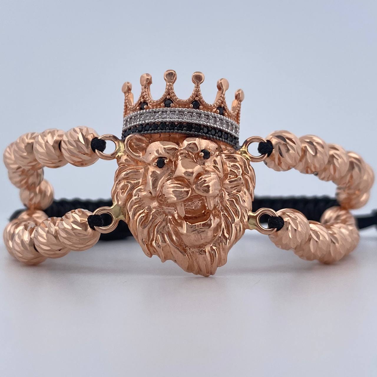 Black Lion Crown Bracelet 13.6gr / 18K Gold $