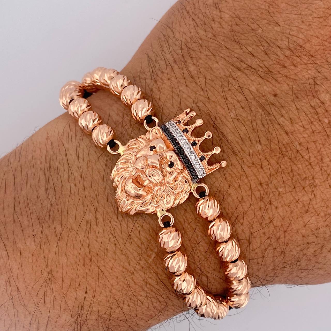 Black Lion Crown Bracelet 13.6gr / 18K Gold $