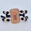 Pulsera Negra Virgen Guadalupe 14.05gr / Oro 18K $
