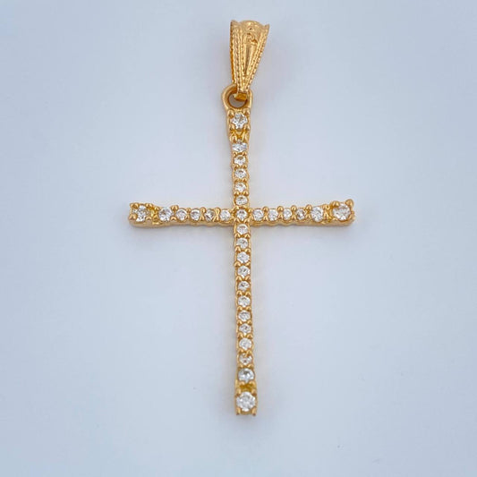 Pendant Cross 1.1gr / 1 1/4 in / 18K Gold