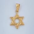 Dije Estrella de David 1.1gr / 1 in / Oro Amarillo 18K %