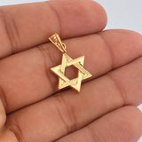 Dije Estrella De David 1.05gr / 1 in / Oro Amarillo 18K &