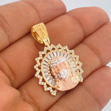 Dije Rostro Cristo 8.3gr / 1 1/2 in / Tres Oros 18K $