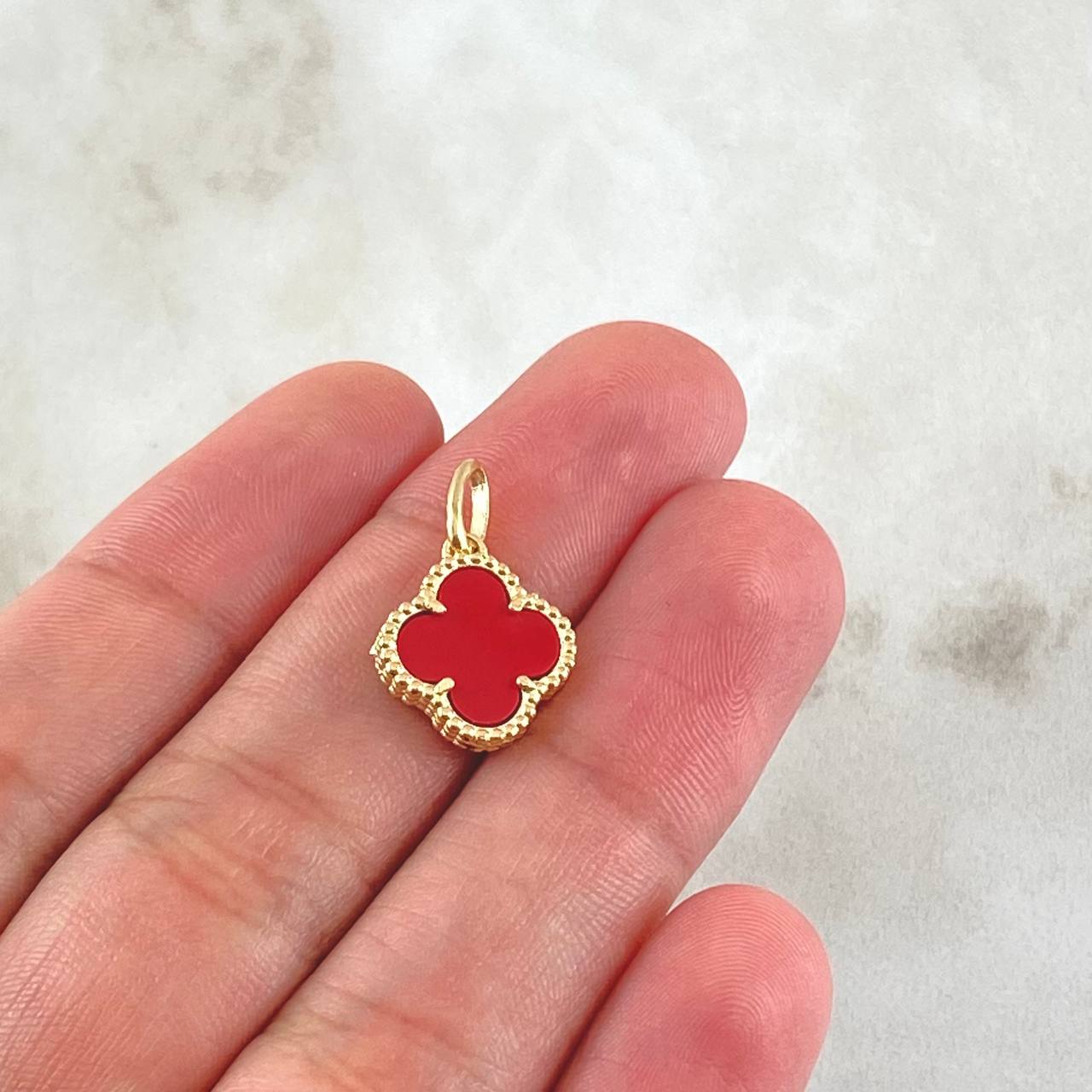 Pendant Clover 1.6gr / 2cm / 0.8in / 18K Spanish Gold ©