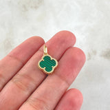 Pendant Clover 1.7gr / 2cm (0.8in) / Nac.Esp. 18K Gold