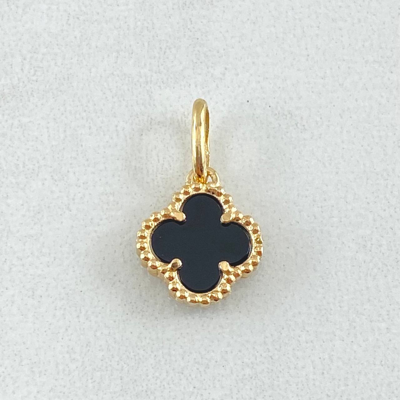 Dije Trebol 1.3gr / 1.7cm / Nac.Esp. Oro 18K -