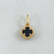 Dije Trebol Negro 1gr / 1/2 in / Oro Amarillo Nac.Esp. 18K *