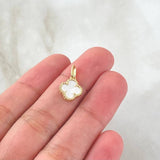 Pendant Clover 0.95gr / 1.5cm (0.6in) / 18K Special Natural Gold ©