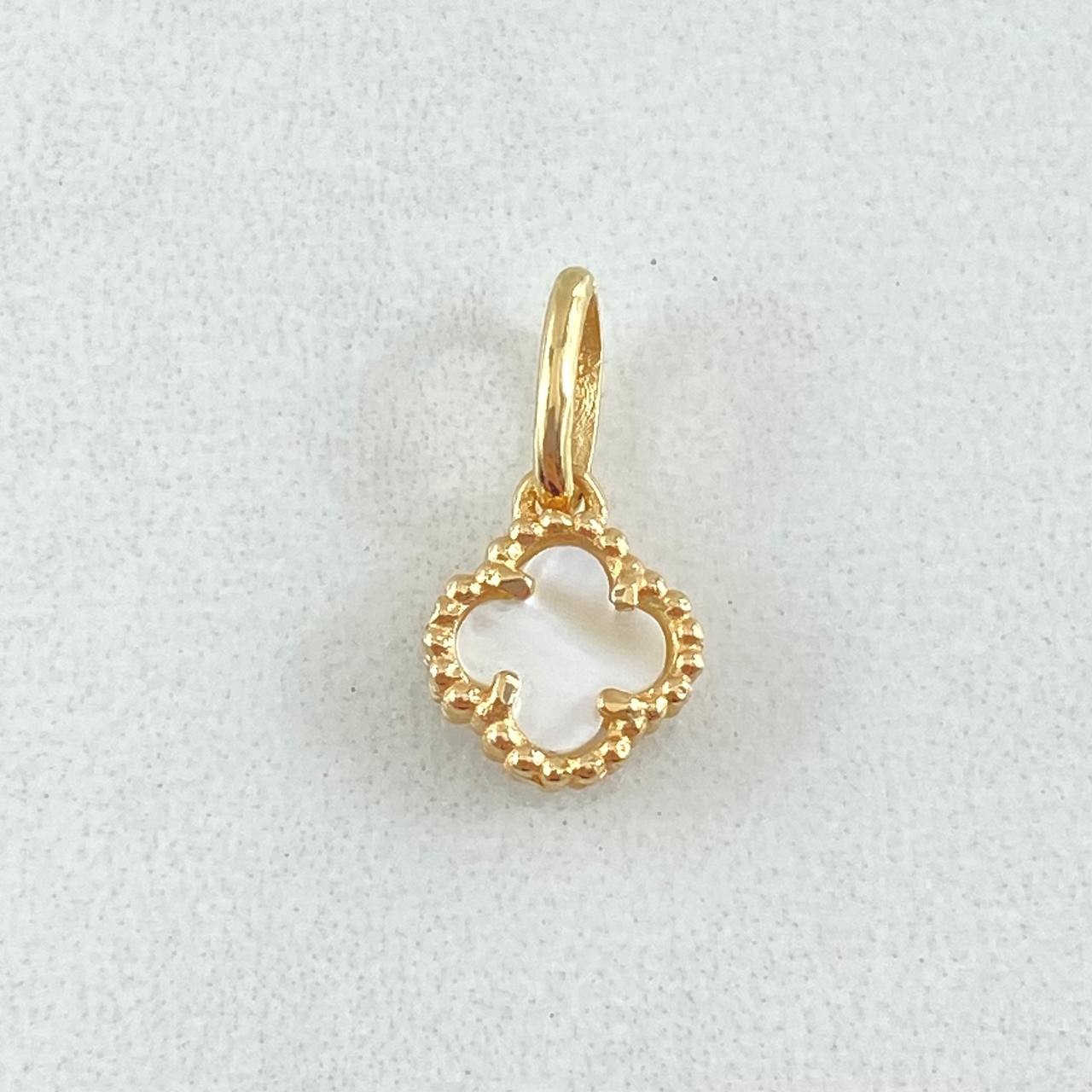 Pendant Clover 0.95gr / 1.5cm (0.6in) / Nac.Esp. 18K Gold