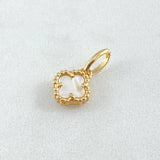 Pendant Clover 0.95gr / 1.5cm (0.6in) / Nac.Esp. 18K Gold