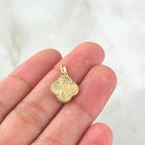 Dije Trebol 1.8gr / 2cm / Nac.Esp. Oro 18K -