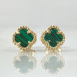 Stud Earrings Clover 2.05gr / 18K Spanish Natural Gold ©