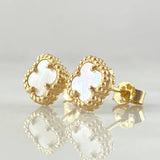 Topos Trebol Blanco 1.95gr / Oro Amarillo Nac.Esp. 18K *
