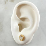 Topos Trebol 1.8gr / 1/2 in / Oro Amarillo Nac.Esp. 18K !