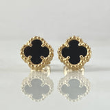 Stud Earrings Clover 2gr / Special Pearl 18K Gold -