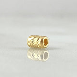 Charm Cylindrical Diamond Cut 0.1gr / 18K Gold ©