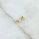 18K Yellow Gold Piercing Ave 0.3 g / 1/2 in