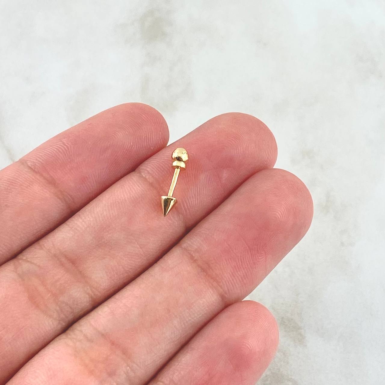 Piercing Punta 0.35gr / 1.2cm / Nac.Esp. Oro 18K ©
