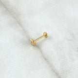Star Piercing 0.4gr / Special Birthstone 18K Gold