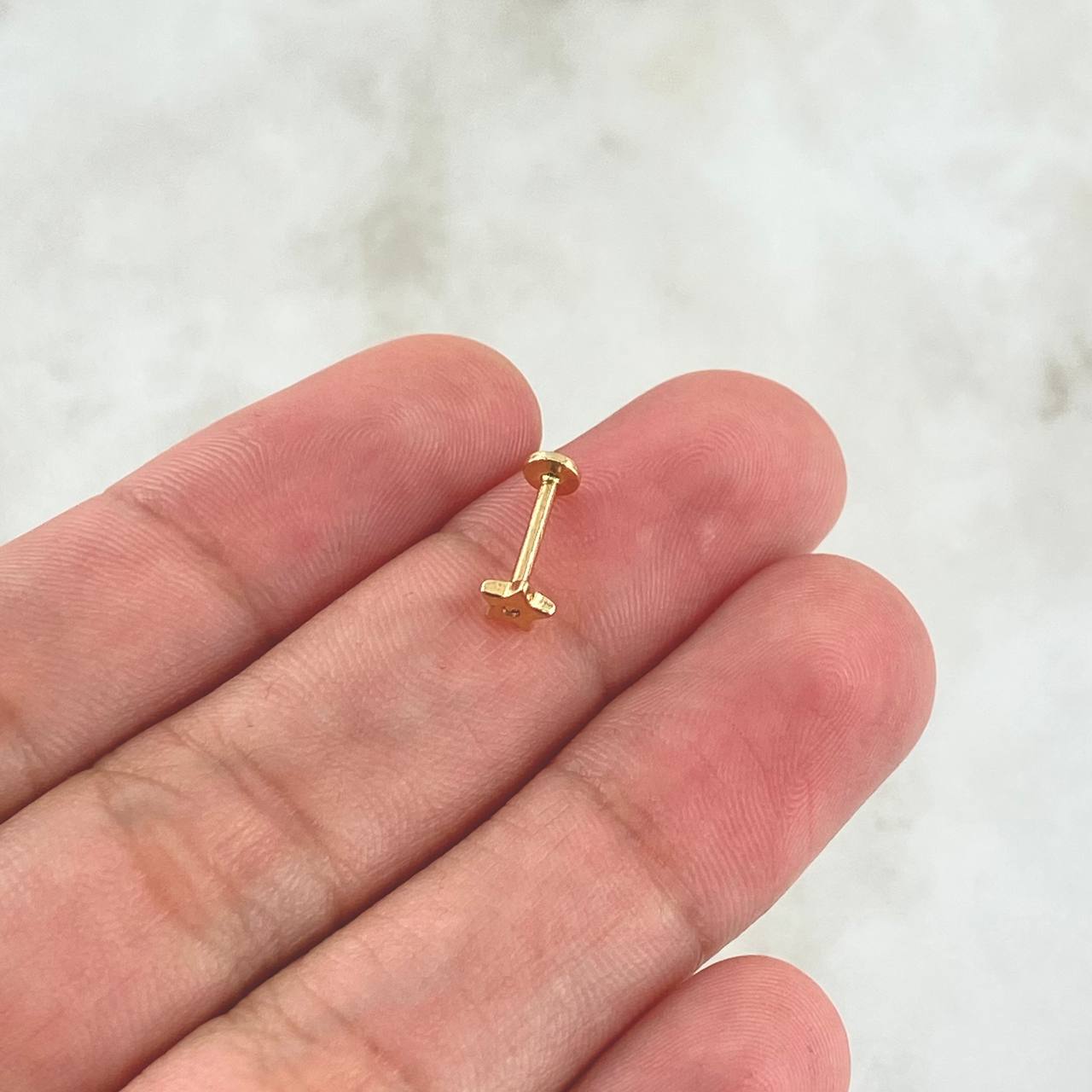 Star Piercing 0.4gr / Special Birthstone 18K Gold