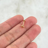 Star Piercing 0.4gr / Special Birthstone 18K Gold