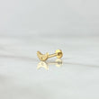 Piercing Luna 0.4gr / 5mm Flat Thread 18K Yellow Gold (Jewel) *